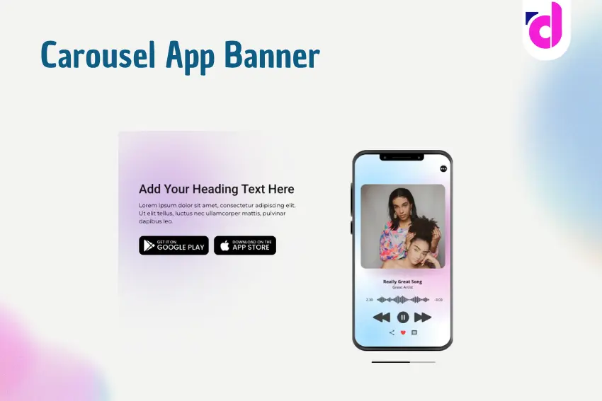 Carousel App Banner - diva criativa