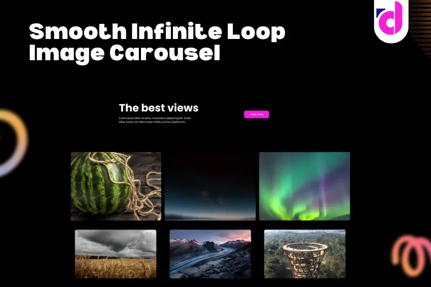 Smooth Infinite Loop Image Carousel - diva criativa