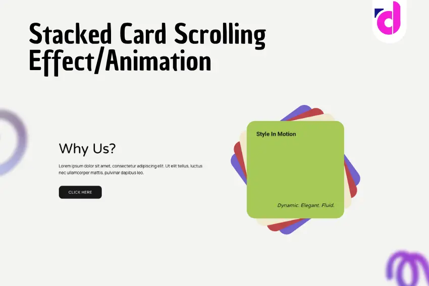 Stacked Card Scrolling Effect_Animation - Diva Criativa